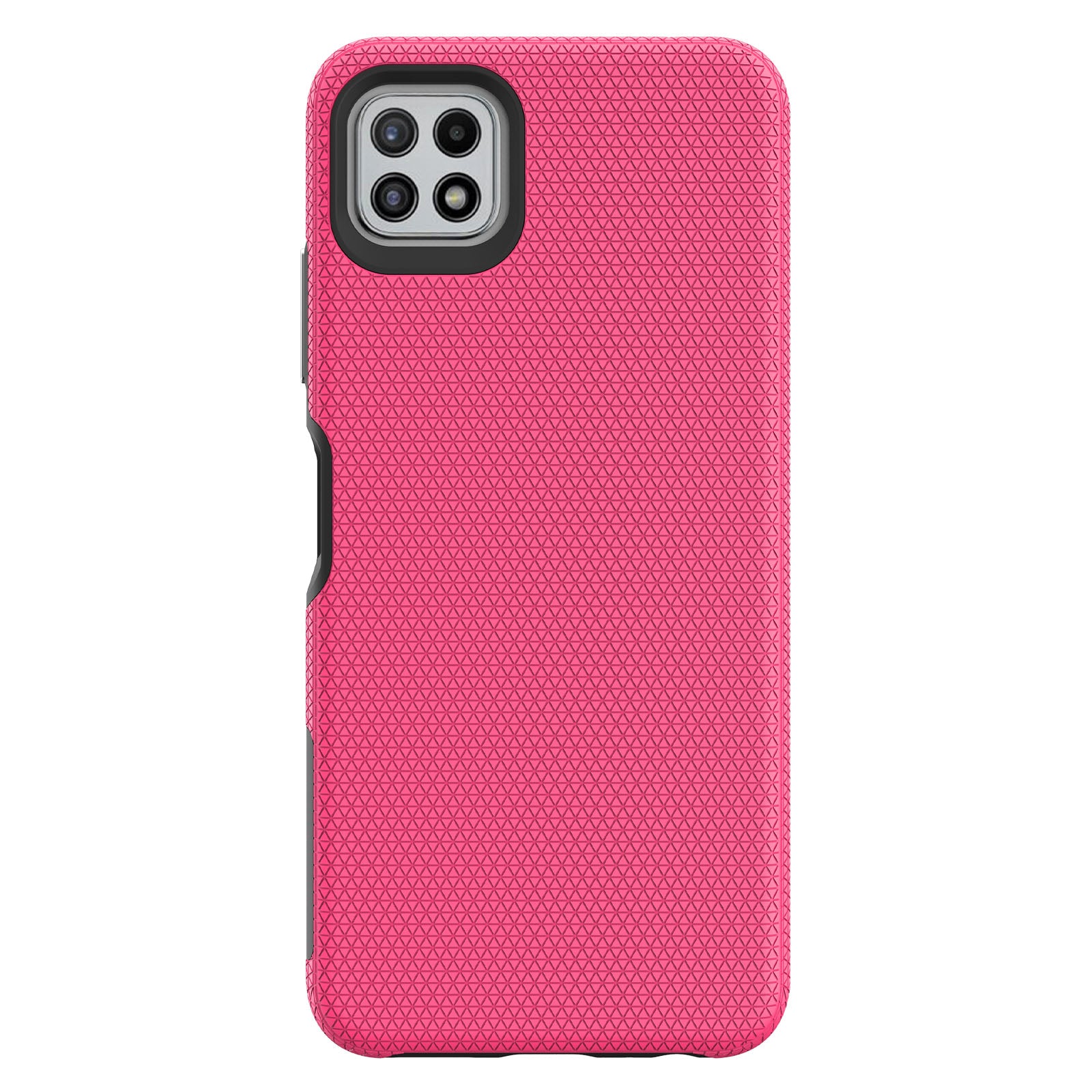 TPU PC Cover for Samsung Galaxy A22 5G (EU Version) Anti-scratch Hybrid Case Triangle Military Grade Fall Protection Back Shell TPU PC Cover for Samsung Galaxy A22 5G (EU Version) Anti-scratch Hybrid Case Triangle Military Grade Fall Protection Back Shell